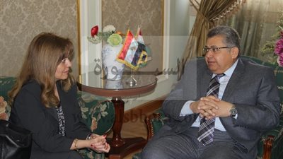 الشيحى يستقبل سفيرة البرتغال بالقاهرة