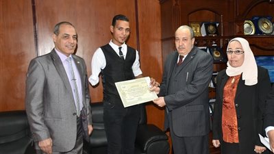 جامعة مدينة السادات تحصل علي المركز الاول في ماراثون سباق  لذوى الاحتياجات الخاصة بأسوان 