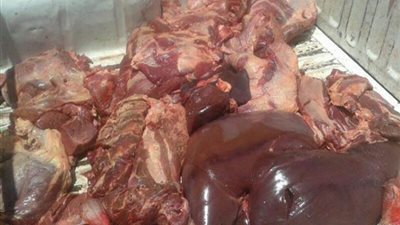 ضبط 18 طن و729 كيلو لحوم فاسدة بالجيزة