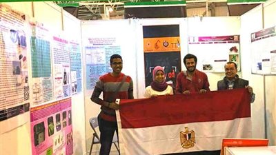 بالصور| فريق انجاد هندسة المطرية جامعة حلوان يفوز بفضيتان في مسابقة   (IEIK) بالصين