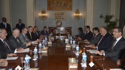 شكري يبحث مع وفد الكونجرس برنامج الإصلاح الاقتصادي والاجتماعي في مصر