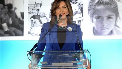 وزيرة الهجرة تشارك باحتفال مرور 70عام علي انشاء