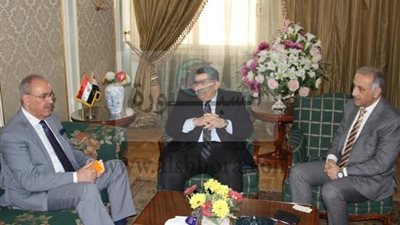 الشيحى يستقبل السفير العراقى بالقاهرة