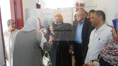 وكيل وزارة الصحة بالمنوفية بمستشفى زاوية الناعورة المركزى