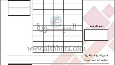 عاجل.. ننشر النموذج الثانى لامتحان 