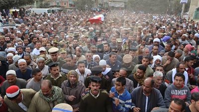 المنوفية تودع شهيد العمليات العسكرية بسيناء فى جنازة عسكرية مهيبة