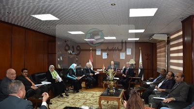 جامعة مدينة السادات تستقبل زيارة المراجعة الخارجية من الجهة الروسية المانحة لشهادة الأيزو9001