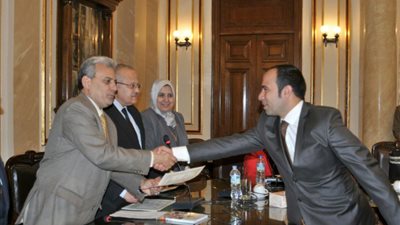 بالصور .. جابر نصار يشهد توزيع جوائز تأليف مقرر 