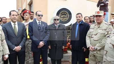  محافظ المنوفية وقائد قوات حرس الحدود يطلقان اسم الشهيد إسلام كركيت علي مدرسة شما الثانوية التجارية بأشمون