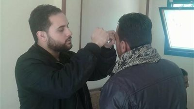 قوافل جامعة القناة تعالج 491 حالة من أهالي سرابيوم