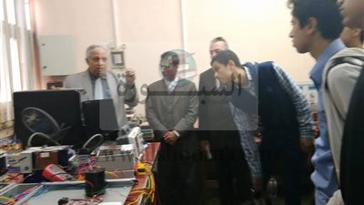 مدرسة المتفوقين بالمنوفية فى زيارة لهندسة شبين الكوم