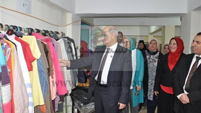 إفتتاح معرض ملابس مدينة الطالبات بجامعة كفرالشيخ