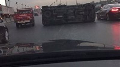 إصابة 21 مجند شرطة فى انقلاب 