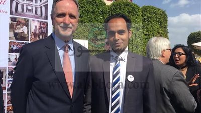 السفير الامريكى بالقاهرة يستقبل المصرى الفائز بجائزة الامم المتحدة للسياحة والابتكار