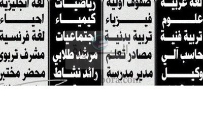 مدارس كبرى بالسعودية تطلب معلمين ومعلمات فى كافة التخصصات وتحدد الشروط والأوراق المطلوبة.. ننشر التفاصيل