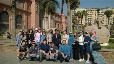 بالصور.. وصول  وفد طلابي روسي بجامعة أسيوط 