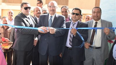 محافظ بني سويف يفتتح  مدرسة جابر بن حيان بالعساكرة 