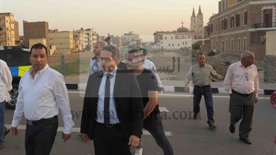 وزير الأثار ومحافظ الأقصر  يتفقدان طريق الكباش بالأقصر