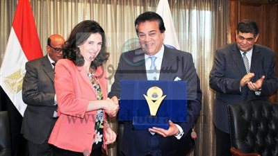 عبد الغفار يستقبل وفد مفوضية الاتحاد الاوربى